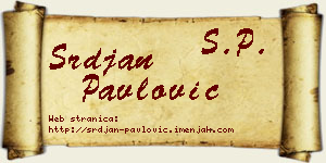 Srđan Pavlović vizit kartica